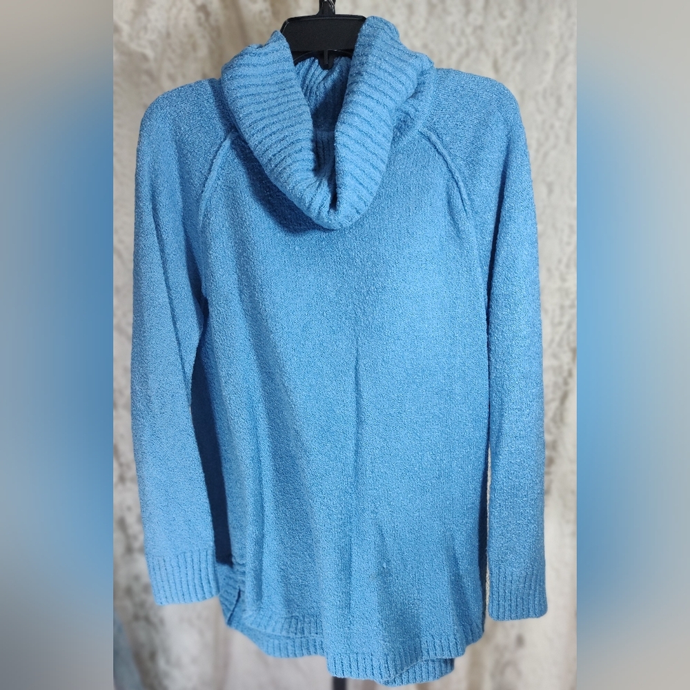 Ruby Rd. Soft Blue Cowl Neck Sweater